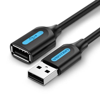 CABLE USB2.0 MALE TO FEMALE/3M BLACK CBIBI VENTION