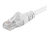 Goobay Patch Cable, 68633 CAT 6 U/UTP, PVC, Cable length: 1 m, White