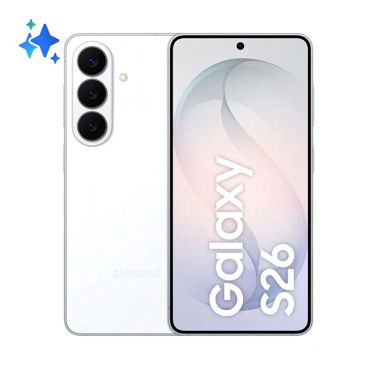 MOBILE PHONE GALAXY S26/256GB WHITE SM-S942B SAMSUNG