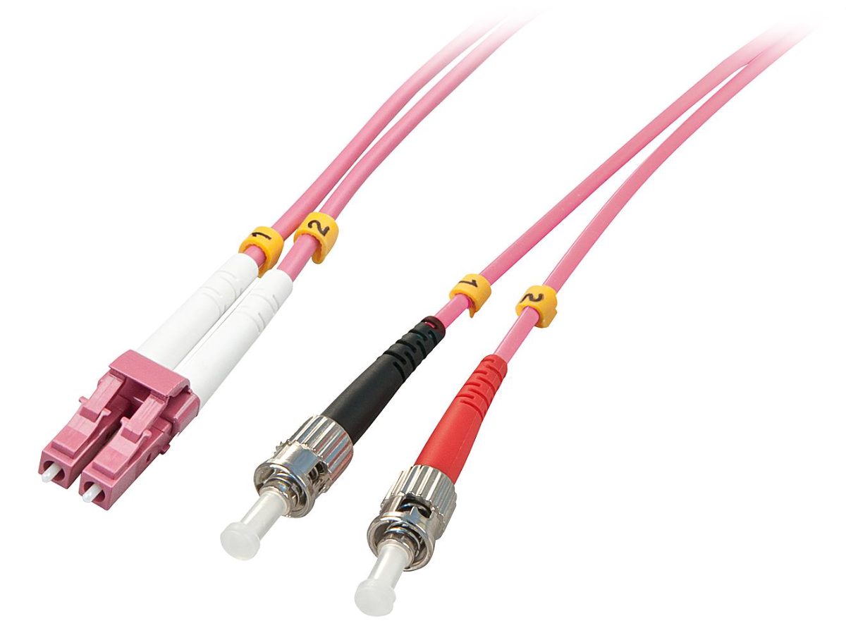 CABLE FIBRE OPTIC LC/ST OM4/3M 46352 LINDY