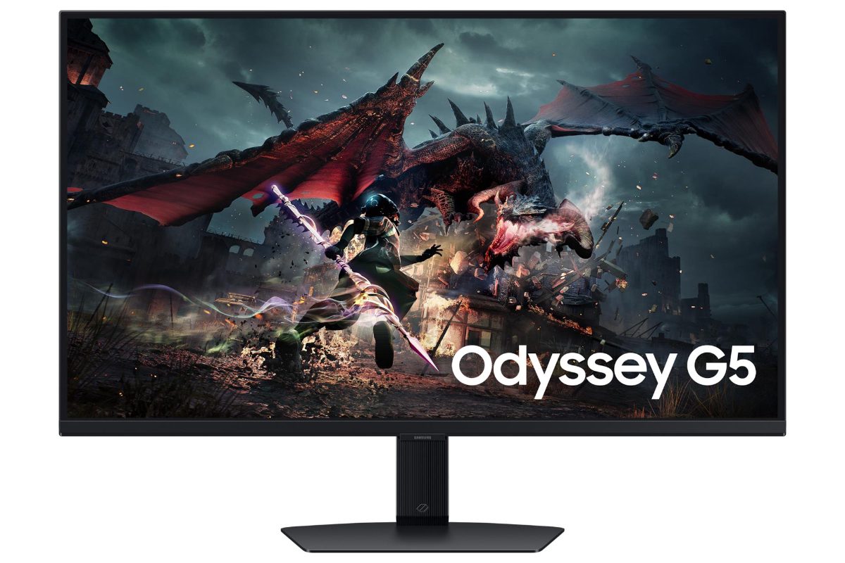 LCD Monitor, SAMSUNG, ODYSSEY G5, 32", Gaming, Panel IPS, 2560x1440, 16:9, 180Hz, 1 ms, Colour Black, LS32DG502EUXEN