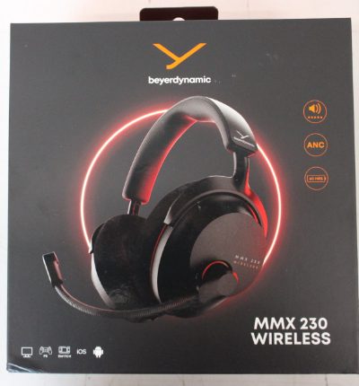 Beyerdynamic MMX 230 Black Bluetooth ANC Headphones, Wireless, SALE OUT. Headphones, MMX 230, Bluetooth, Over-Ear, Microphone, Black, Noise canceling, DEMO, MISSING USB ADAPTER, Warranty 24 month(s), Wireless