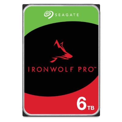 HDD, SEAGATE, IronWolf Pro, 6TB, SATA, 256 MB, 7200 rpm, 3,5", ST6000NT001