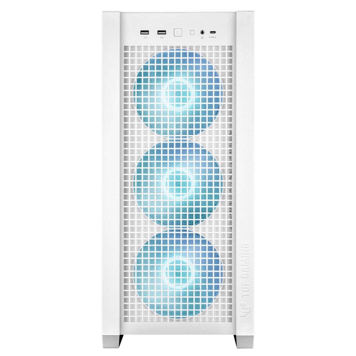 Case, ASUS, TUF Gaming GT302 ARGB, MidiTower, Case product features Transparent panel, Not included, ATX, EATX, MicroATX, MiniITX, Colour White, TUFGAMINGGT302ARGB