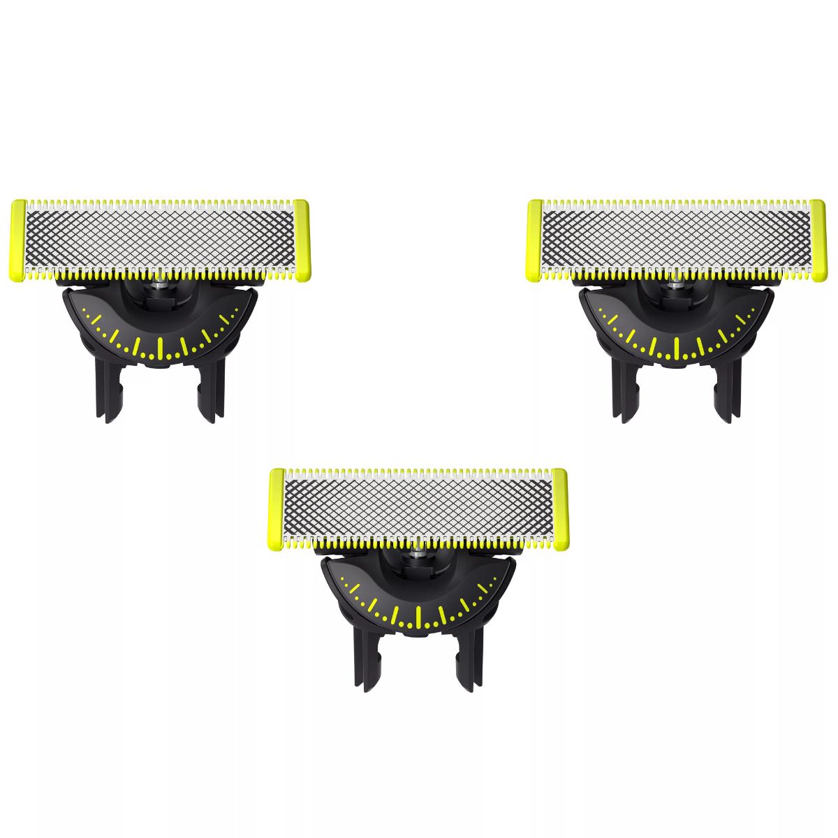Replaceable blade (3 pcs), QP430/50 OneBlade, Black/Green