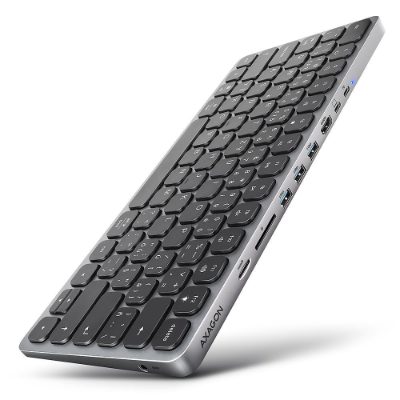 KEYBOARD + I/O HUB 9IN1/0.6M HMC-KB-GE AXAGON