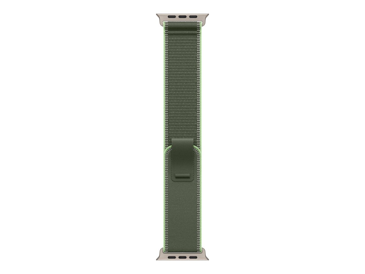 Apple 49mm Green/Neon Trail Loop - M/L - Natural Titanium Finish, Apple