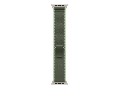 Apple 49mm Green/Neon Trail Loop - M/L - Natural Titanium Finish, Apple