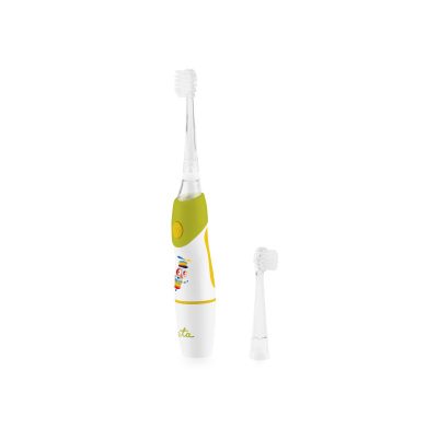 ETA Toothbrush, Sonetic ETA071090040, Battery operated, For kids, Number of brush heads included 2, Number of teeth brushing modes 1, Green/White