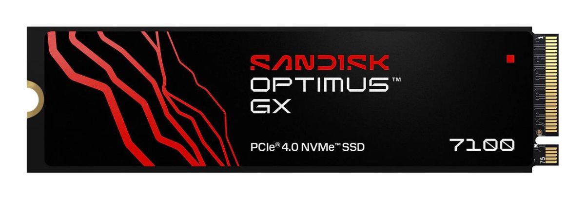 SSD, SANDISK, 600xTBW rating, MTBF 1750000 h, Read speed 7250 MB/s, Write speed 6900 MB/s, NVMe Yes, PCI Express 4.0, M.2, 1000 GB, SDSP71100TAN-000E0