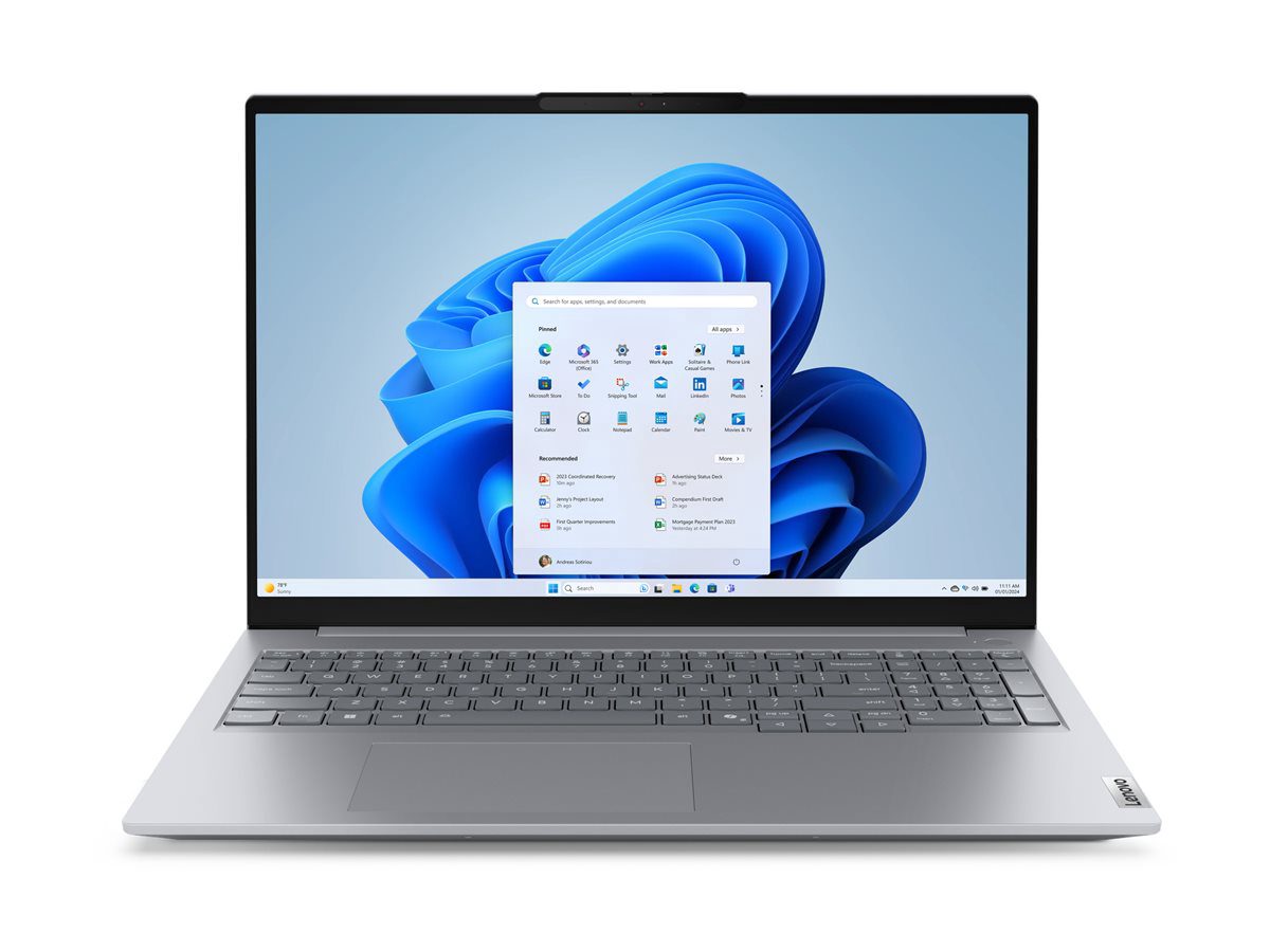 Lenovo ThinkBook 16 G8 IAL Intel, Arctic Grey, 16 ", IPS, WUXGA, 1920 x 1200 pixels, Anti-glare, Intel Core Ultra 9, 185H, 16 GB, SODIMM DDR5, Solid-state drive capacity 512 GB, Intel Arc Graphics Functions as Intel Graphics, Windows 11 Pro, 802.11ax, Bluetooth version 5.3, Keyboard language Nordic, Keyboard backlit, Warranty 24 month(s), Battery warranty 12 month(s)