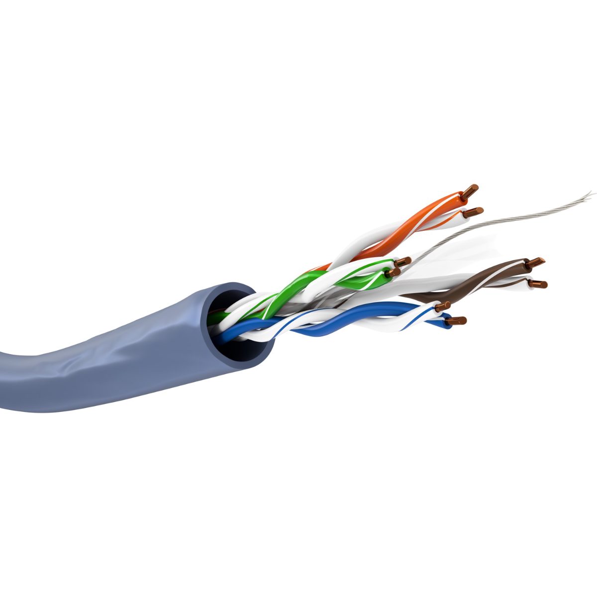 CAT 6A Network Cable, U/UTP, 50 m, 96092, S/FTP, Blue