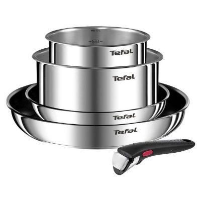 Ingenio Emotion 5-piece Set, L897S574, Frying, Diameter 16/20/22/28 cm, Suitable for induction hob, Removable handle, Stainless steel