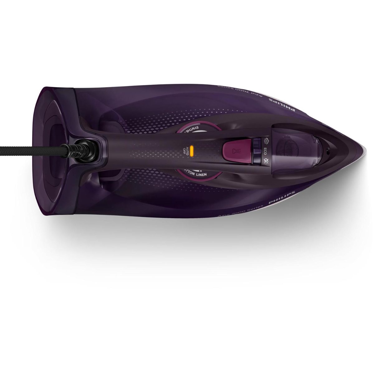 DST7061/30, Steam Iron, 3000 W, Water tank capacity 300 ml, Continuous steam 55 g/min, Steam boost performance 250 g/min, Dark Purple