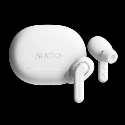 Sudio Earbuds, E4 Pro, Bluetooth, In-ear, Microphone, Cloud White, Noise canceling, Noise reduction, Wireless