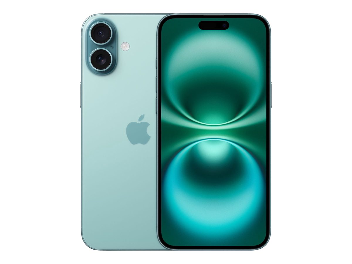 iPhone 16 Plus, Teal, 6.7 ", Super Retina XDR, 2796 x 1290 pixels, A18, Internal RAM 8 GB, 256 GB, Dual SIM, 4G, 5G, Main camera resolution 48+12 MP, Secondary camera resolution 12 MP, iOS, 18
