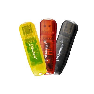 MEMORY DRIVE FLASH USB2 3X32GB/RAINBOW 3502483 INTENSO