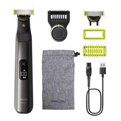 PHILIPS OneBlade Pro 360 skuveklis 20mm seja+ ķermenis, hroma