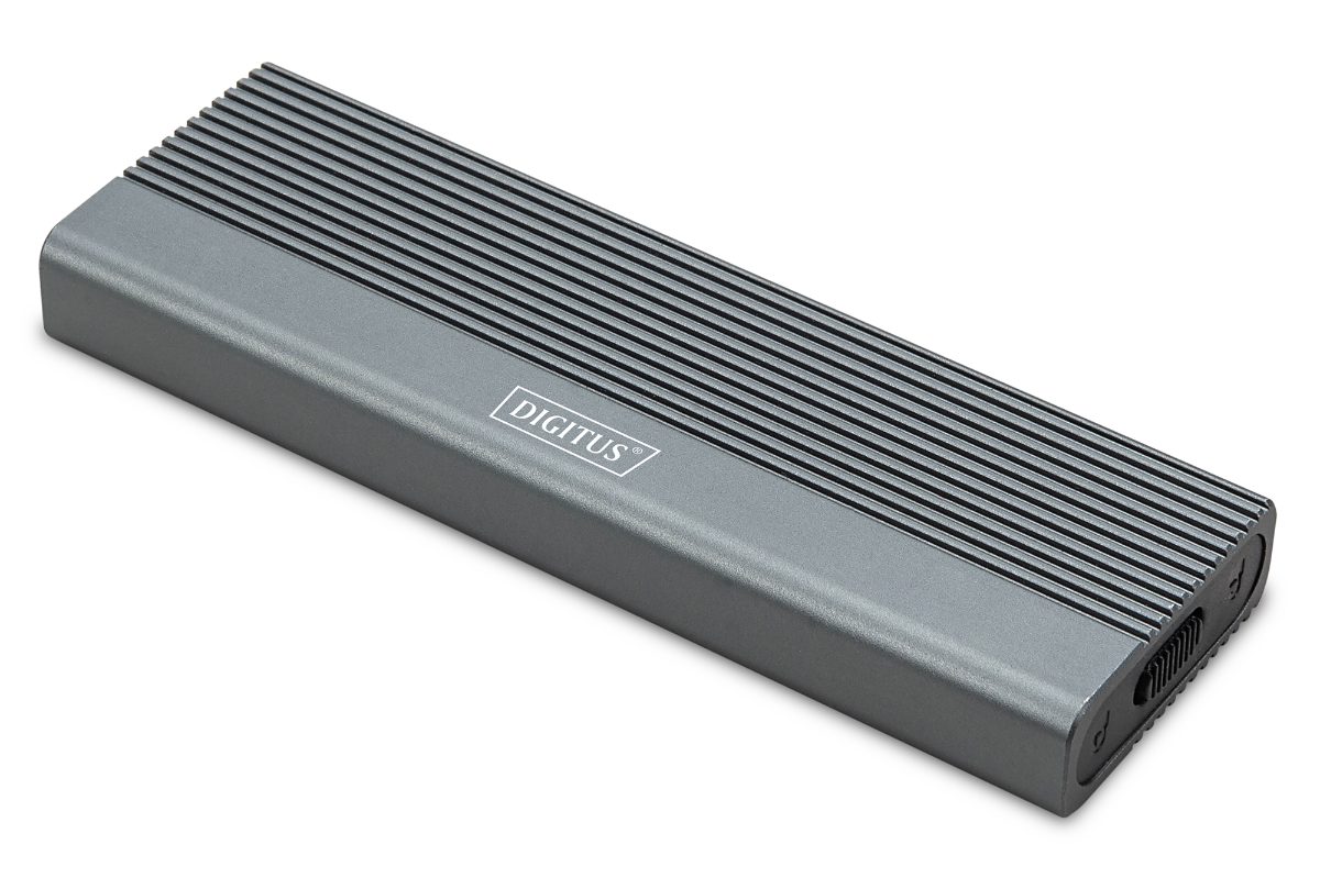 Digitus USB M.2 hard disk enclosure, SSD, external, NVMe, 10Gbps, USB 3.1 Gen2, DA-71120-1