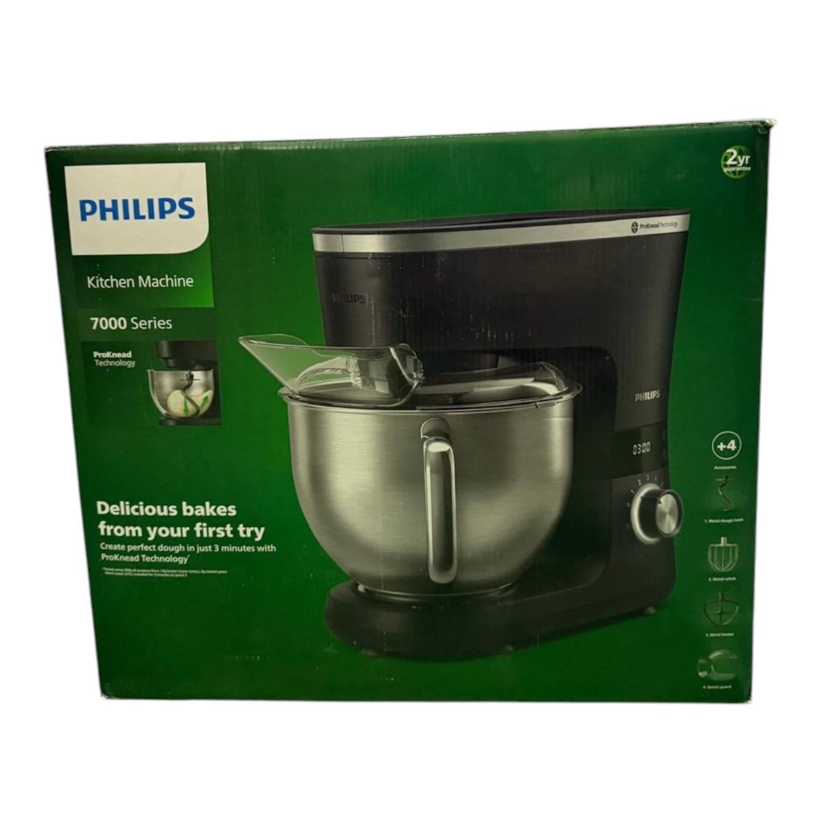 Philips Kitchen Machine with mix, HR7962/01 7000 Series, 1000 W, Number of speeds 8, Bowl capacity 5.5 L, Black