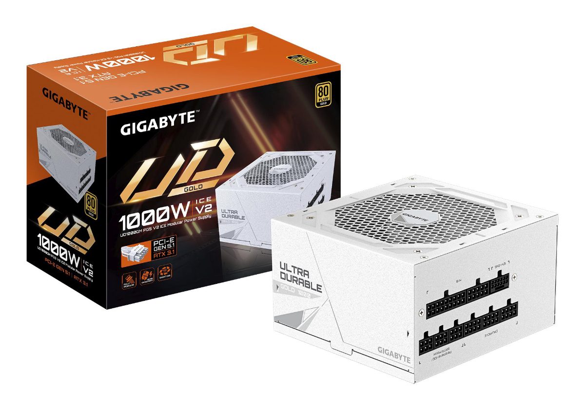 Gigabyte Power Supply, UD1000GM PG5 V2 ICE, 1000 W