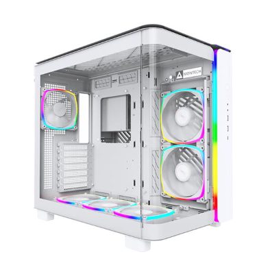 Case, MONTECH, KING 95 PRO (W), MidiTower, Not included, ATX, MicroATX, MiniITX, Colour White, KING95PRO(W)
