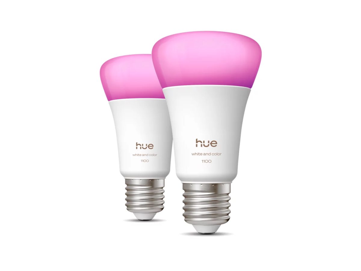 Philips Hue WCA 1100 A60 2P EU, E27, 8.1 W, White and colour light, Bluetooth and Zigbee