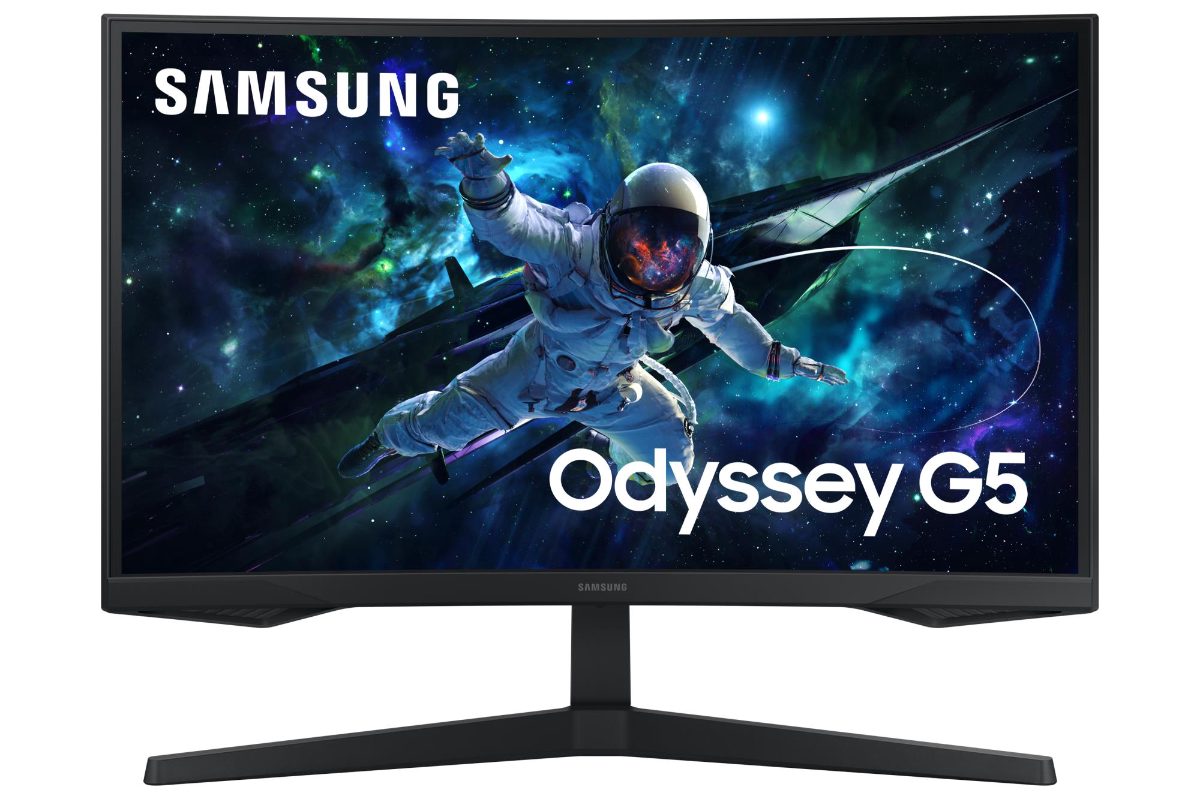 LCD Monitor, SAMSUNG, 27 ", 2560 x 1440 pixels, Wide Quad HD, Native aspect ratio 16:9, LED, Curved, LS27CG554EUXEN