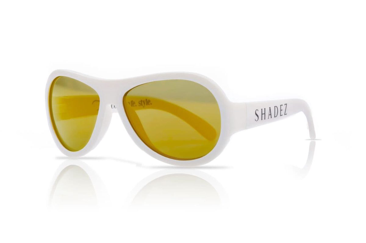 SHADEZ Classic White Junior bērnu saulesbrilles, 3-7 gadi