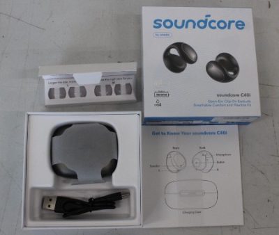 Anker Soundcore C40i Flexible and Comfortable Clip-On Earbuds, Black, SALE OUT. Anker Soundcore Flexible and Comfortable Clip-On Earbuds, C40i, DEMO