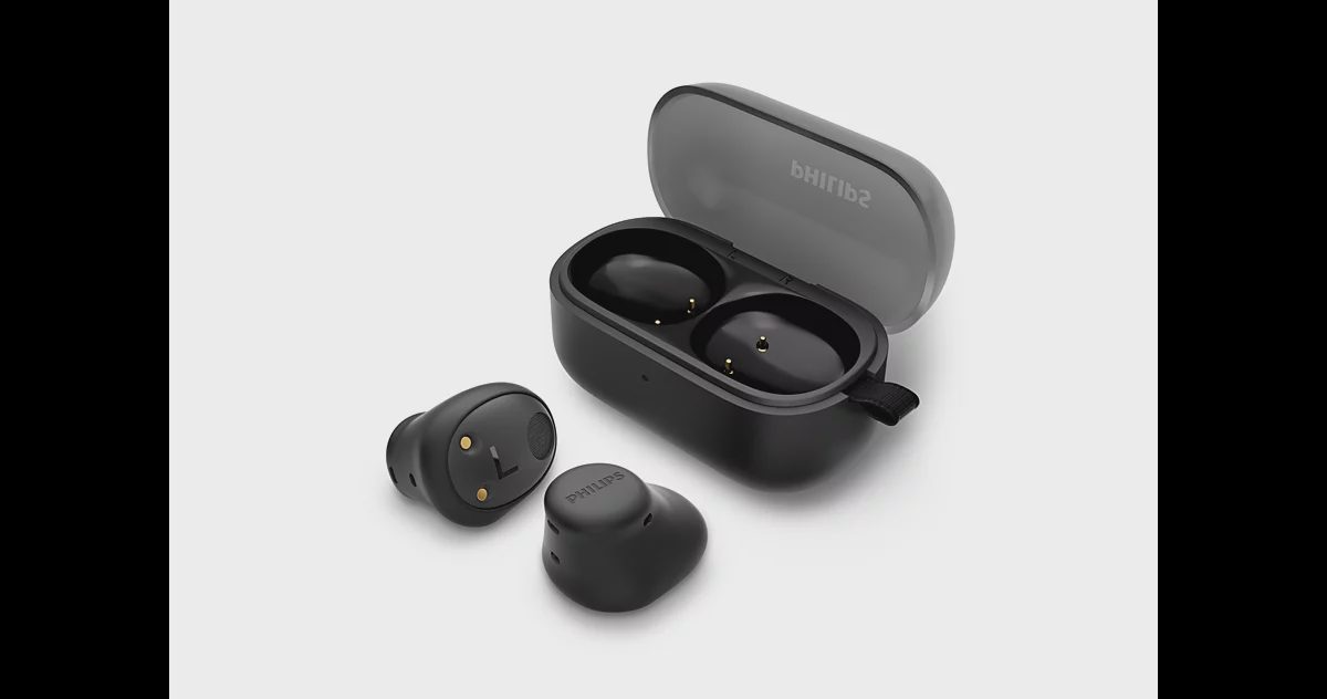 PHILIPS in-ear bezvadu austiņas, melnas