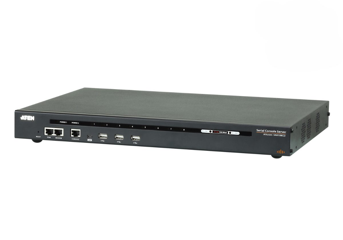 8-Port Serial Console Server with Dual Power/LAN, SN0108CO