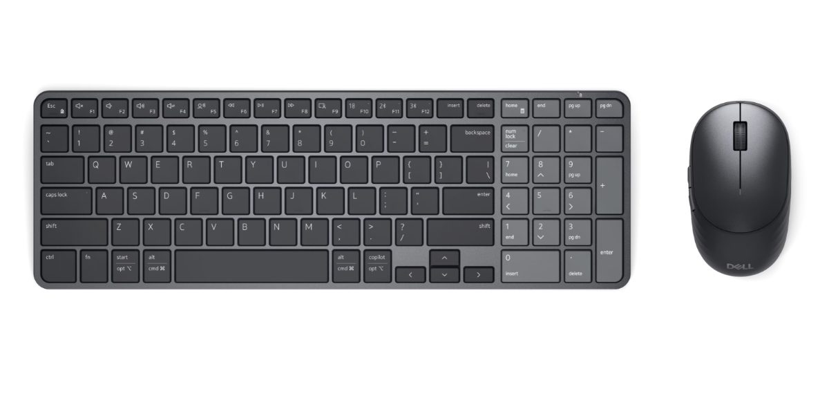 Dell Pro 7 Rechargeable Compact Keyboard and Mouse - KM746 - Lithuanian (QWERTY), Dell