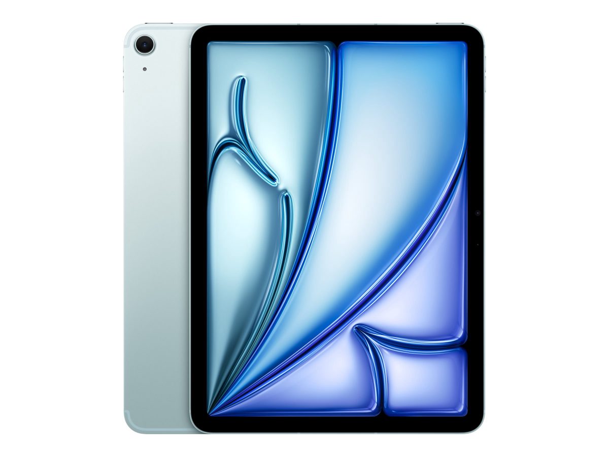 iPad Air Wi-Fi + Cellular, 11 ", Blue, IPS, 2360 x 1640 pixels, Apple M3, 8 GB, 512 GB, 3G, 4G, 5G, Wi-Fi, Front camera, 12 MP, Rear camera, Bluetooth, 5.3, iPadOS, USB-C charging cable