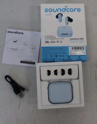 Anker Soundcore P30I True-Wireless Earbuds, Blue, SALE OUT. Anker Soundcore True-Wireless Earbuds, P30i, Bluetooth, In-Ear, Microphone, Light Blue, DEMO, Wireless