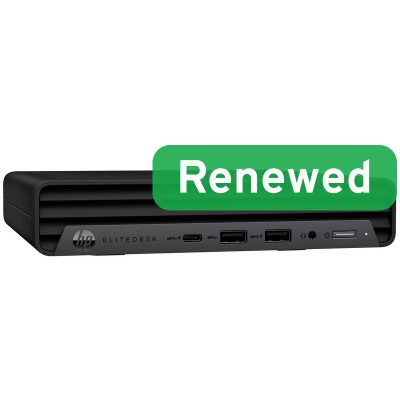 HP Renewed Grade A, EliteDesk 800 G6, Intel Core i5, i5-10500, 16 GB, SSD, 256 GB, Intel UHD Graphics, Windows 11 Pro