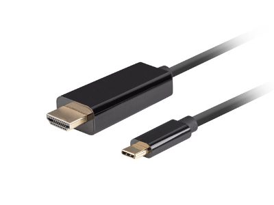 Lanberg USB-C to HDMI Cable, 1 m 4K/60Hz, Black, Lanberg, USB-C to HDMI Cable, CA-CMHD-10CU-0010-BK, 1 m
