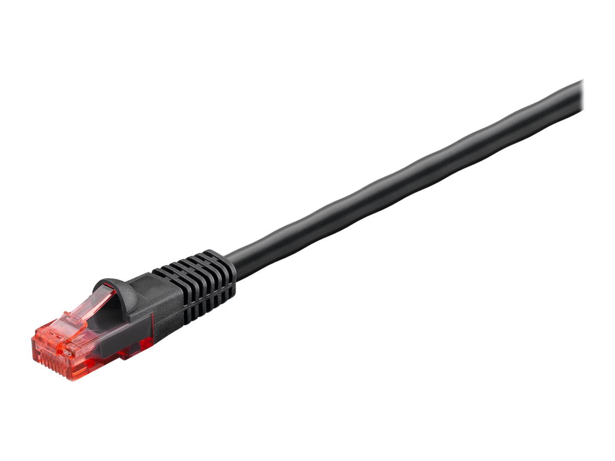 Goobay Outdoor Patch Cable, CAT 6/6A U/UTP, AWG 24/1, Cable length: 15 m, Black