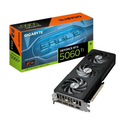 Graphics Card, GIGABYTE, NVIDIA, GeForce RTX 5060 Ti, 2617 MHz, 8 GB, GDDR7, 128 bit, PCI Express 5.0, Active, GV-N506TEAGLEMAXOC-8GD