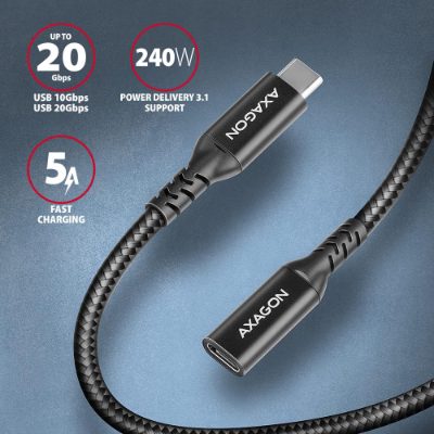 Extension USB 20Gbps Cable, BUCM32-CF15AB, USB Type-C to USB Type-C