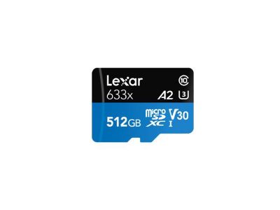 MEMORY MICRO SDXC 512GB UHS-I/W/ADAPTER LSDMI512BB633A LEXAR