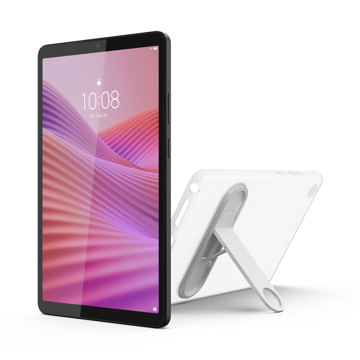 Lenovo Tab One Wi-Fi (without power adapter), ZAF00254SE, 8.7 ", Luna Grey, IPS, 1340 x 800 pixels, MediaTek, Helio G85, 4 GB, Soldered LPDDR4x, 64 GB, Wi-Fi, Front camera, 2 MP, Rear camera, 8 MP, Bluetooth, 5.3, Android, 14 or Later, Warranty 24 month(s), Clear Case, USB-A to USB-C cable, Manual